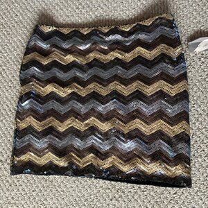 NWT Forever 21 M Sequin Mini Skirt